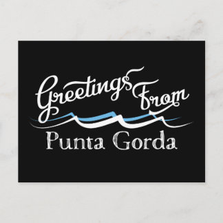 Punta Gorda Wasserwaves Postkarte