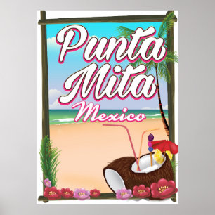 Punta Mita, Mexiko Beach Reiseplakat Poster