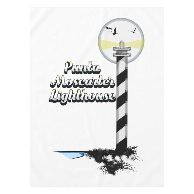 Punta Moscarter Lighthouse Tischdecke (Vorderseite)
