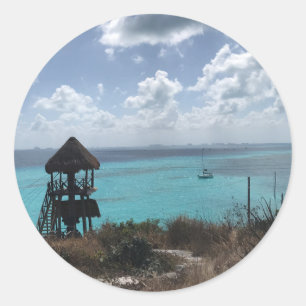 Punta Sur, Isla Mujeres, Mexiko-Stickers Runder Aufkleber