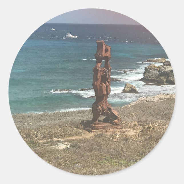 Punta Sur Skulptur, Mexiko Sticker (Vorderseite)