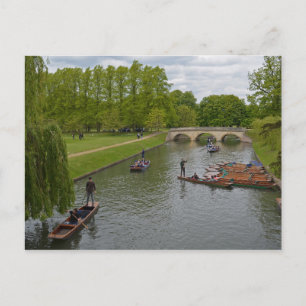 Punting Sur La Carte Postale River Cam