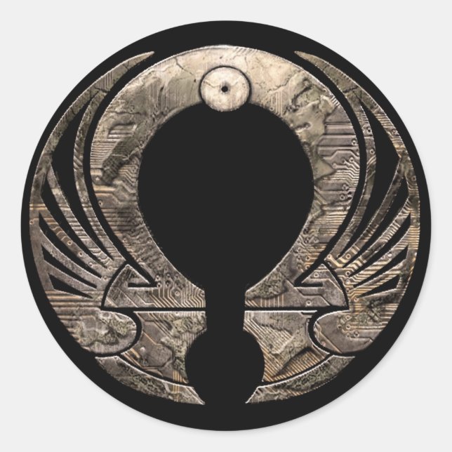 Punto Omega - Logorundkleber Runder Aufkleber (Vorderseite)