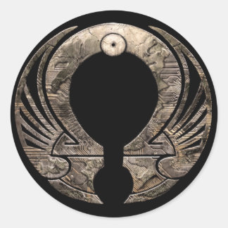 Punto Omega - Logorundkleber Runder Aufkleber