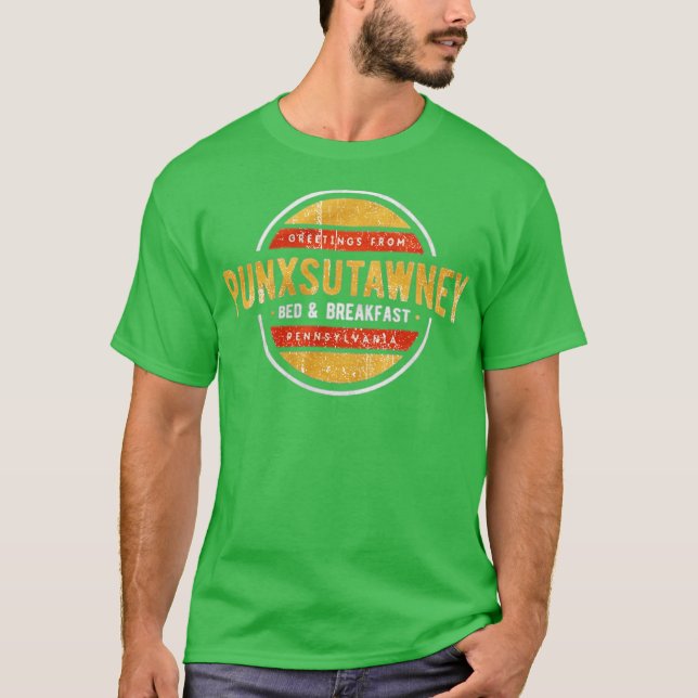 Punxsutawney Bed and Breakfast Funny T-Shirt (Vorderseite)