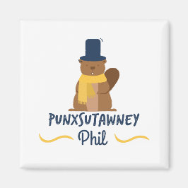 Punxsutawney Phil // Novelty Groundhog Day Magnet