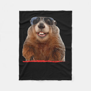Punxsutawney-Waldmurmeltierliebhaber & Grundho Fleecedecke
