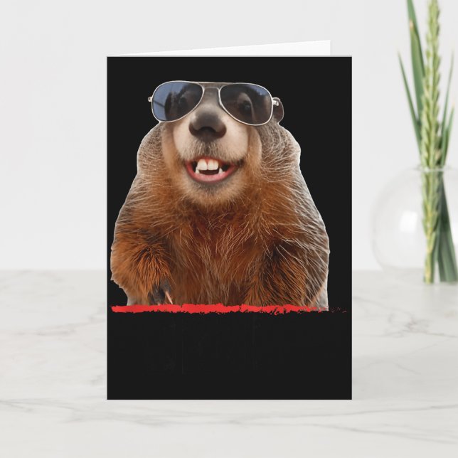 Punxsutawney Woodchuck Lovers &amp; Groundhog Fans Karte (Vorderseite)