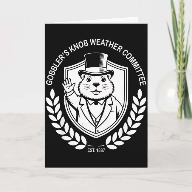 Punxy Phils Groundhog Day Costume February 2nd Wea Karte (Vorderseite)