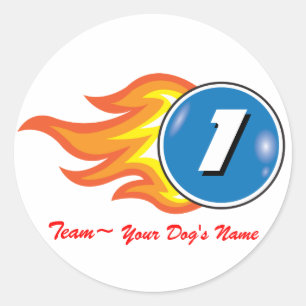 Pup Cup Classic_Team "Dein Hund" Runder Aufkleber
