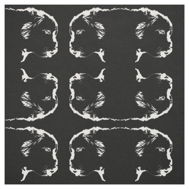 Pup Fabric Fabric Puppy Dodge Pattern Stoff (Muster)