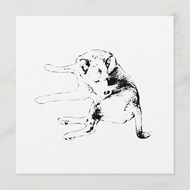 Pup Fun Einladung (Vorderseite)