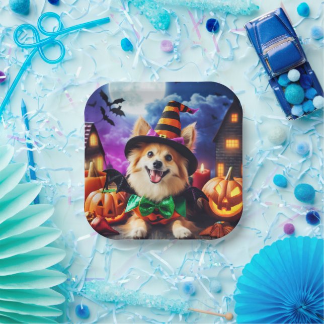 Pup-Halloween-Howl zaubern Pappteller (Party)
