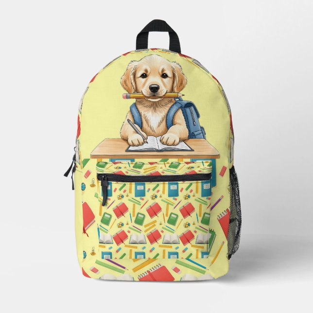Pup in Class Ready to Pass Bedruckter Rucksack (Vorderseite)