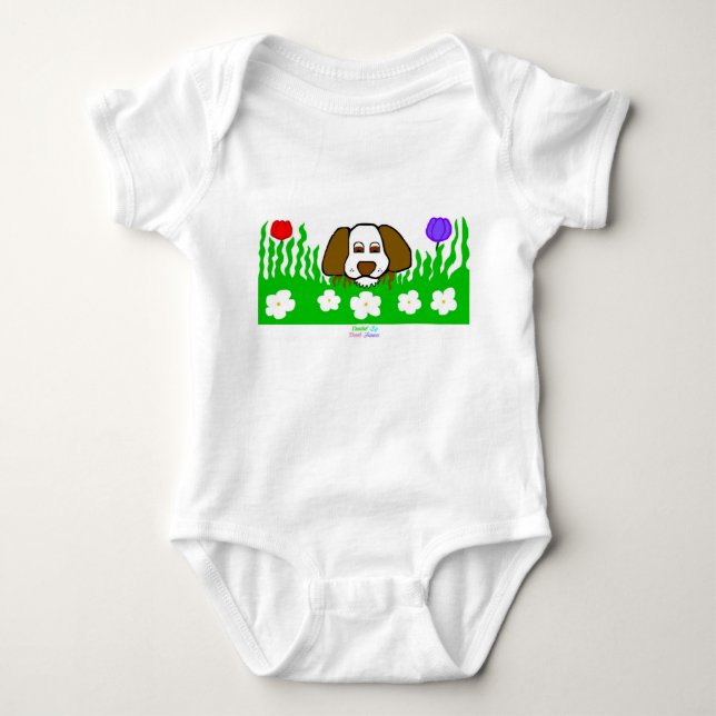 Pup N Play Baby Jersey Bodysuit Strampler (Vorderseite)