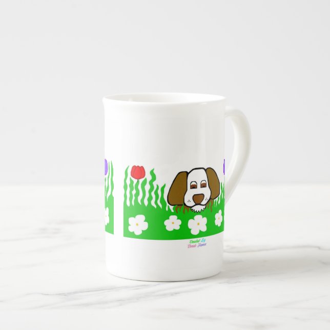 Pup N Play Bone China Tasse (Vorderseite Rechts)