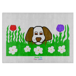 Pup N Play Glass Cutting Board 27,9 cm x 20,3 cm Schneidebrett