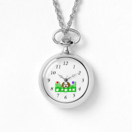 Pup N Play Silver Collier Watch
