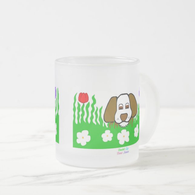 Pup N Play Small Mattiert Glass Tasse (VorderseiteRechts)
