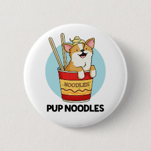 Pup Noodles Funny Cup Noodles Puff Button