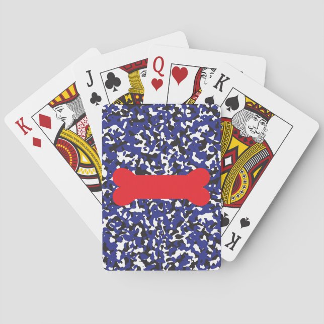 Pup Pride Inspirierte Camouflage Design Classic Pl Spielkarten (Rückseite)