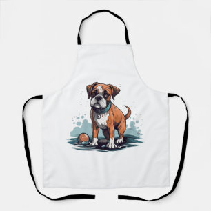 PupArt Design Boxer Briefs - Funny Dog Graphic Schürze