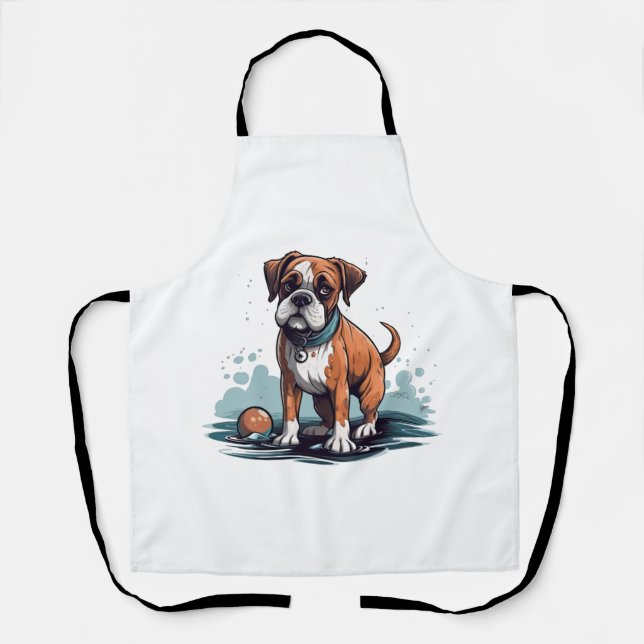 PupArt Design Boxer Briefs - Funny Dog Graphic Schürze (Vorderseite)