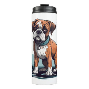 PupArt Design Boxer Briefs - Funny Dog Graphic Thermosbecher