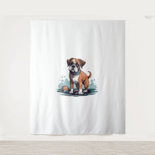 PupArt Design Boxer Briefs - Funny Dog Graphic Wandteppich