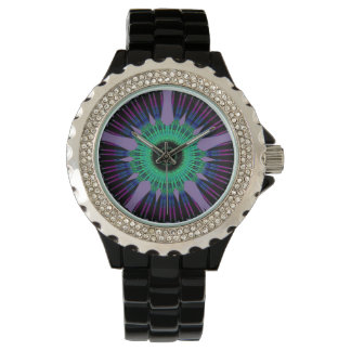 Pupil Eye Rhinestone Horloge van N.A. Armbanduhr