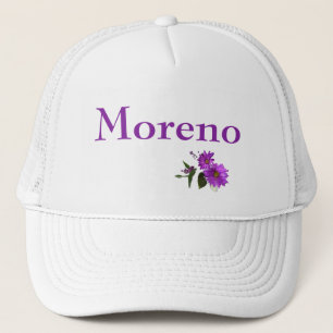 Puple Daisies Design - Lila Buchstaben Truckerkappe