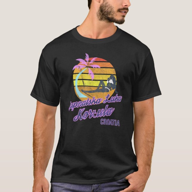 Pupnatska Luka Korcula Croatia Beach Surf T-Shirt (Vorderseite)