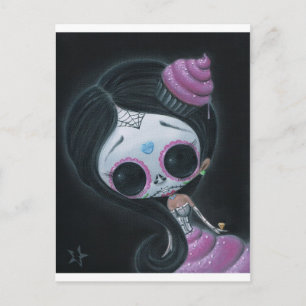 Puppe der Toten Postkarte