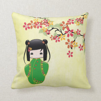 Puppe Kirschblütes Kokeshi, Kissen