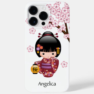Puppe Kirschblütes Kokeshi - niedliches Case-Mate iPhone Hülle