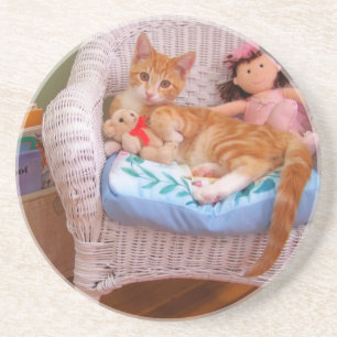 Puppe Kitty-Bonbon-Untersetzer Getränkeuntersetzer