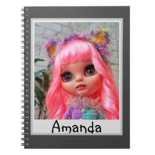 Puppe, Puppe, Foto, Geschenk, Blythe Notizblock