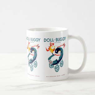 Puppe und Buggy Kaffeetasse