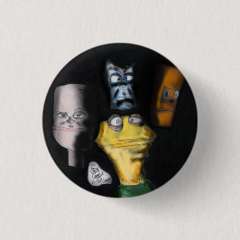 Puppen in der Dunkelheit ( Erica Crooks Puppenkuns Button