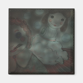 Puppen kommen zum Leben: kaputte Puppen (2"x2") Magnet