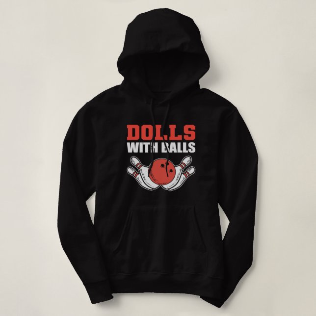 Puppen mit Balls Talent Person Hoodie (Design vorne)