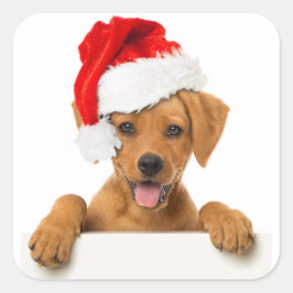 PUPPEN MIT WEIHNACHTSMANNMÜTZE STICKER UMSCHLAG AU