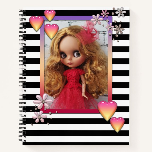 Puppen, Puppen, personalisiert, Hobby, Foto, Notizbuch (Vorderseite)