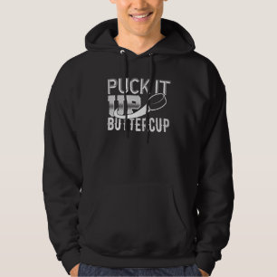 Puppen Sie es auf die Buttercup White Ice Hockey S Hoodie