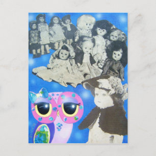 Puppen von einst postkarte
