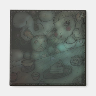 Puppen werden lebendig: Puppentee-Party Magnet