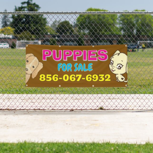 Puppen zum Verkauf maßgeschneidertes Banner (Insitu)