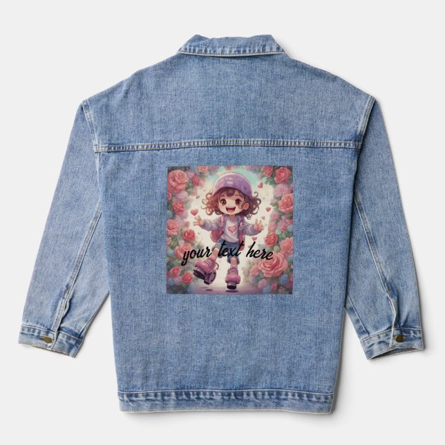 Puppenanime Jeansjacke (Rückseite)