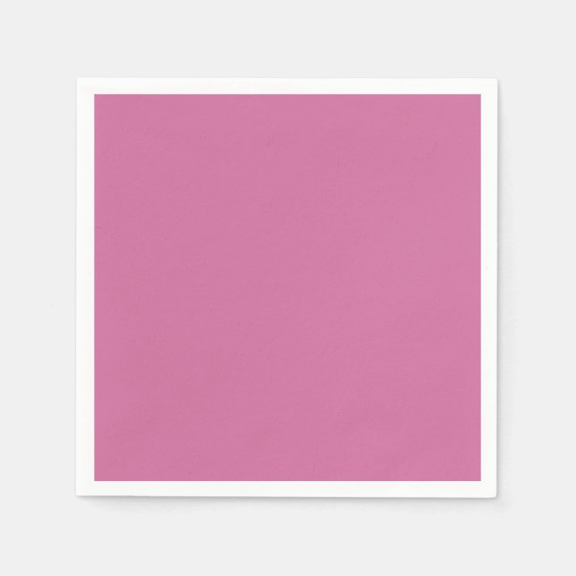 Puppenhaus schlicht rosa, massiv rosa serviette (Vorderseite)