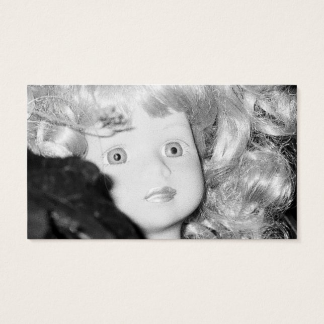 Puppenkopf im Garten (Rückseite)